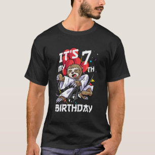 Camiseta Crianças É Meu Aniversário De 7 Anos 7 Anos De Ida