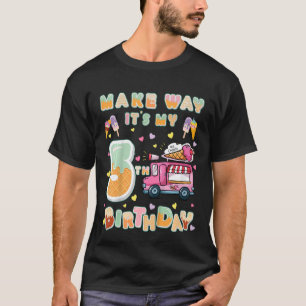 Camiseta Crianças, é meu sorvete de aniversário.