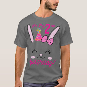 Camiseta Crianças é meu tema de coelho coelho segundo anive