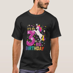 Camiseta Crianças É meu terceiro aniversário de 3 anos 3 an