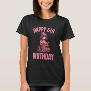 Camiseta Crianças É o meu 6 Aniversário Brinquedos de rosqu