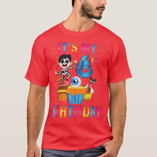 Camiseta Crianças É o meu 6 Aniversário Ghost Skeleton Hall