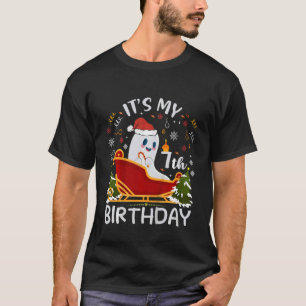Camiseta Crianças É o meu aniversário 7 de 7 anos