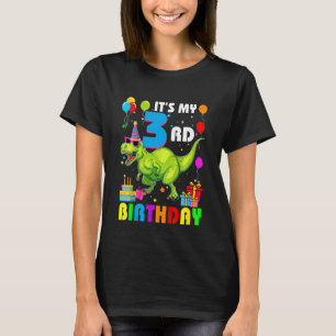 Camiseta Crianças É o meu aniversário de 3 anos Feliz 3 Ano
