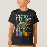 Crianças É o meu aniversário de 6 Feliz 6 anos Din