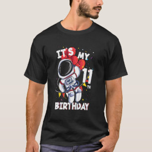 Camiseta Crianças É O Meu Astronauta Bi De 11 Anos, 11