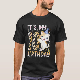 Camiseta Crianças É o meu décimo aniversário para a Cu de 1