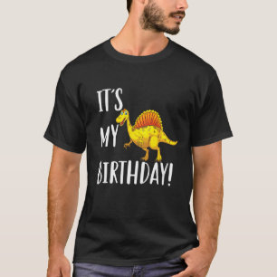 Camiseta Crianças É o meu dinossauro de aniversário