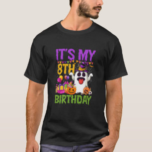 Camiseta Crianças É O Meu Fantasma De Aniversário De 8 Anos