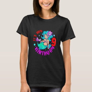 Camiseta Crianças É o meu nono aniversário Feliz 9 anos Ser