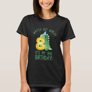 Camiseta Crianças É o meu oitavo aniversário, 8 anos, oitav