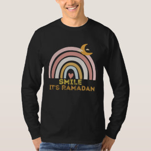 Camiseta Crianças É Ramadan, irmão. Sorria. Mês de jejum mu