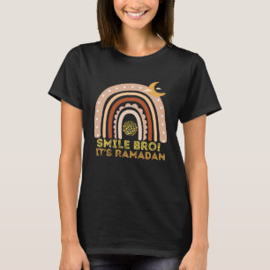 Camiseta Crianças É Ramadan Irmão Sorriso Mês de Jejum Muçu