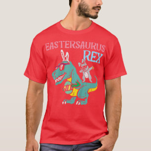 Camiseta Crianças Eastersaurus são garotos de Páscoa coelhi