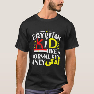 Camiseta Crianças egípcias Garotas Escrevendo árabe Egito P