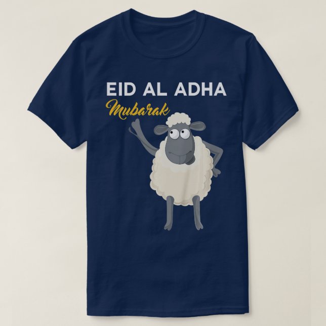 Camiseta Crianças Eid Al Adha para crianças Eid Mubarak Hap (Frente do Design)