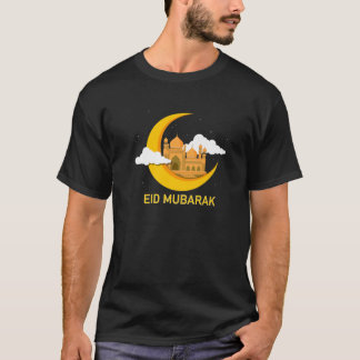 Camiseta Crianças Eid Mubarak T Para Crianças Jovens Ramadã