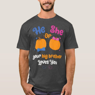 Camiseta Crianças Ele Ou Ela O Seu Irmão Amou-Te Sexo R