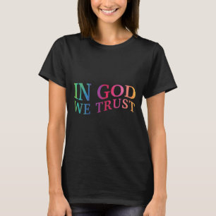 Camiseta Crianças Em Deus Confiamos Em Jesus Cristo Cristão