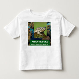 Camiseta Crianças em Jersey Fina Via Pantanal Sapo