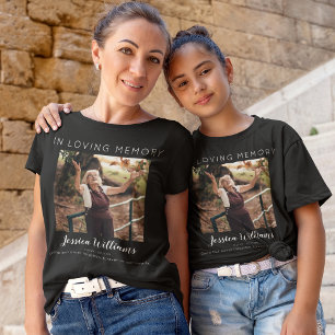 Camiseta Crianças Em Memória Afetuosa 5 Colagem de Fotos
