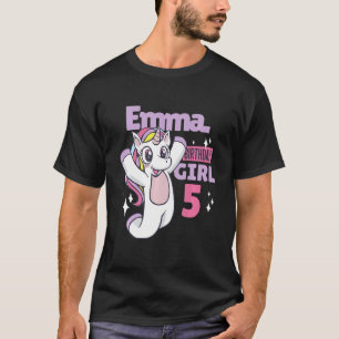 Camiseta Crianças Emma é aniversário para seu aniversár