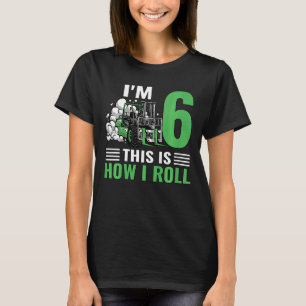 Camiseta Crianças empilhadoras moto empilhadora moto eu sou