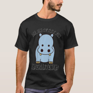 Camiseta Crianças Enfermeiras Cute Animal Hippo Criança