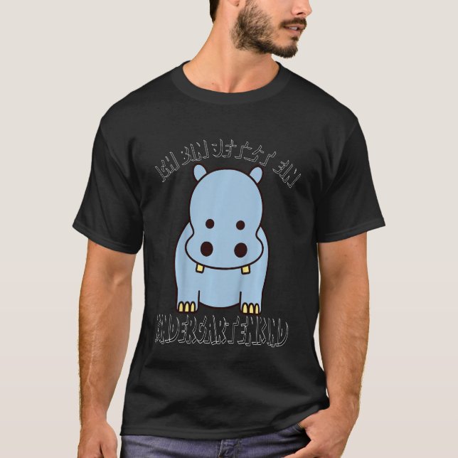 Camiseta Crianças Enfermeiras Cute Animal Hippo Criança (Frente)