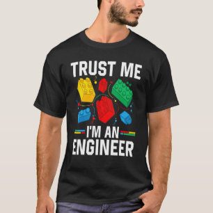 Camiseta Crianças engenheiros Brinquedos Grandes Blocos De 