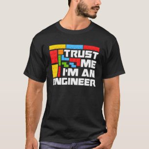 Camiseta Crianças engenheiros Brinquedos Grandes Blocos De 