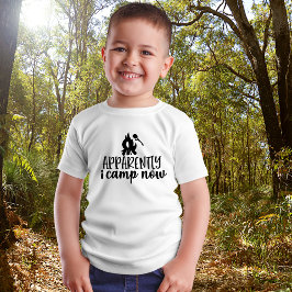 Camiseta Crianças Engraçadas acampando T-Shirt