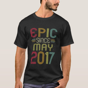 Camiseta Crianças Engraçadas Epic Desde Maio De 2017 5 Aniv