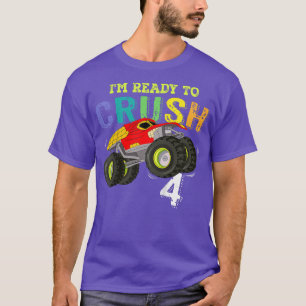 Camiseta Crianças Engraçadas Estou pronta para esmagar 4 Mo