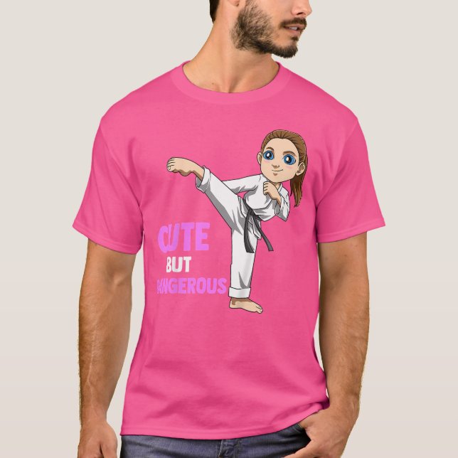 Camiseta Crianças Engraçadas Mas Perigosas Garotas De Karat (Frente)
