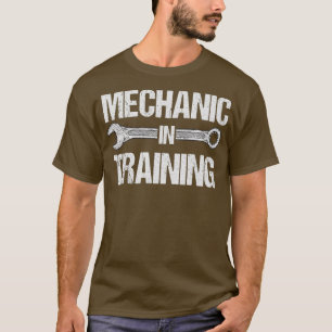 Camiseta Crianças Engraçadas Mecânicas Na Formação De 