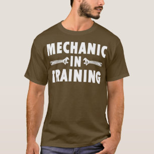 Camiseta Crianças Engraçadas Mecânicas no Treinamento Fu