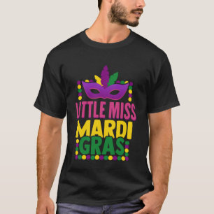 Camiseta Crianças Engraçadas Menina Mardi Gras Costume 2023