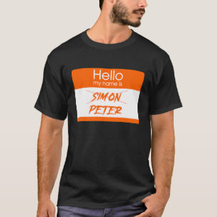 Camiseta Crianças Engraçadas Olá Sou Peter Peter Pumpkin Ea