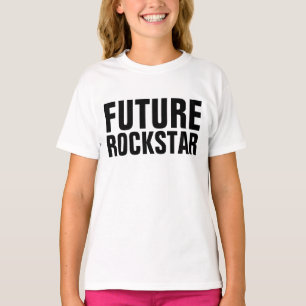 Camiseta Crianças Engraçadas T-shirts, FUTURO ROCKSTAR