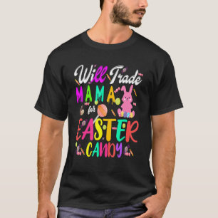 Camiseta Crianças Engraçadas Trocarão Mama Por Páscoa Docin