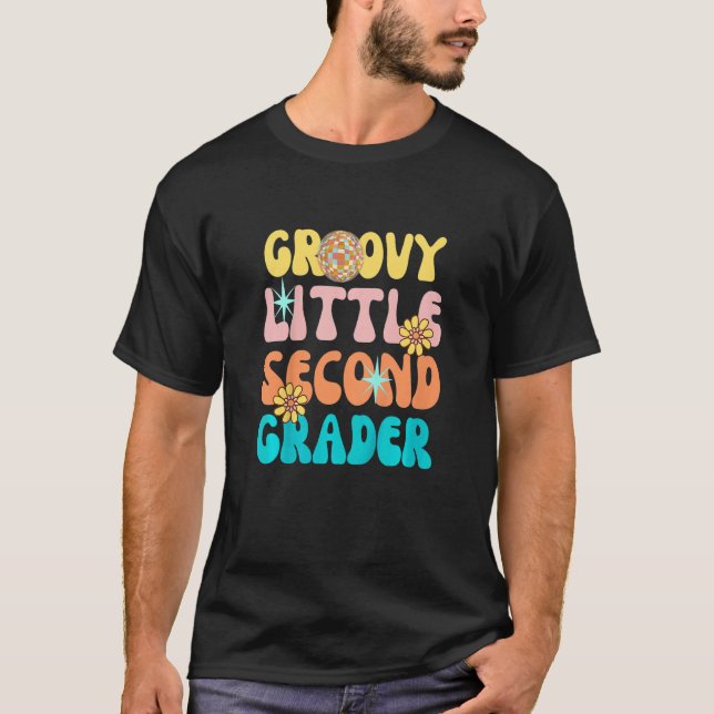 Camiseta Crianças Engraçam O Segundo Ano De Volta À Escola  (Frente)