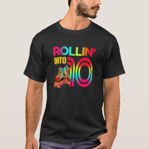 Camiseta Crianças entrando em 10 Roller Skating 10º anivers