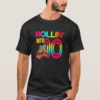 Camiseta Crianças entrando em 10 Roller Skating 10º anivers