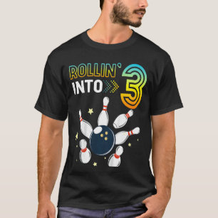 Camiseta Crianças Envolvendo Boliche De Aniversário Lov De