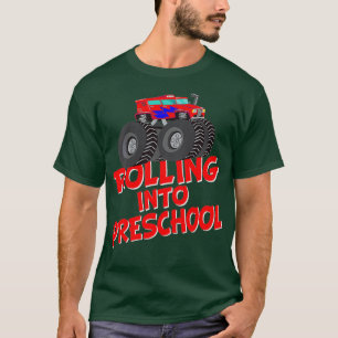 Camiseta Crianças Envolvendo Na Pré-Escola Monstro Lover Pr