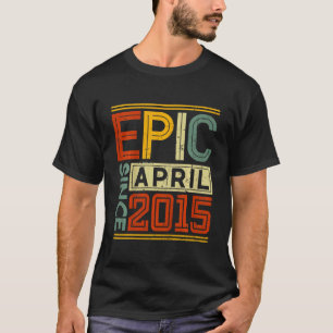Camiseta Crianças Epic Desde Abril De 2015 Vintage Boys Gir