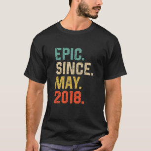 Camiseta Crianças Epic Desde Maio De 2018 Meninas Vintage 4