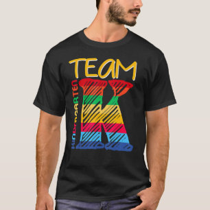 Camiseta Crianças Equipe K Jardim de Infância de volta à Ru