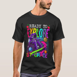 Camiseta Crianças Escola criança inscrição de astronauta Pr